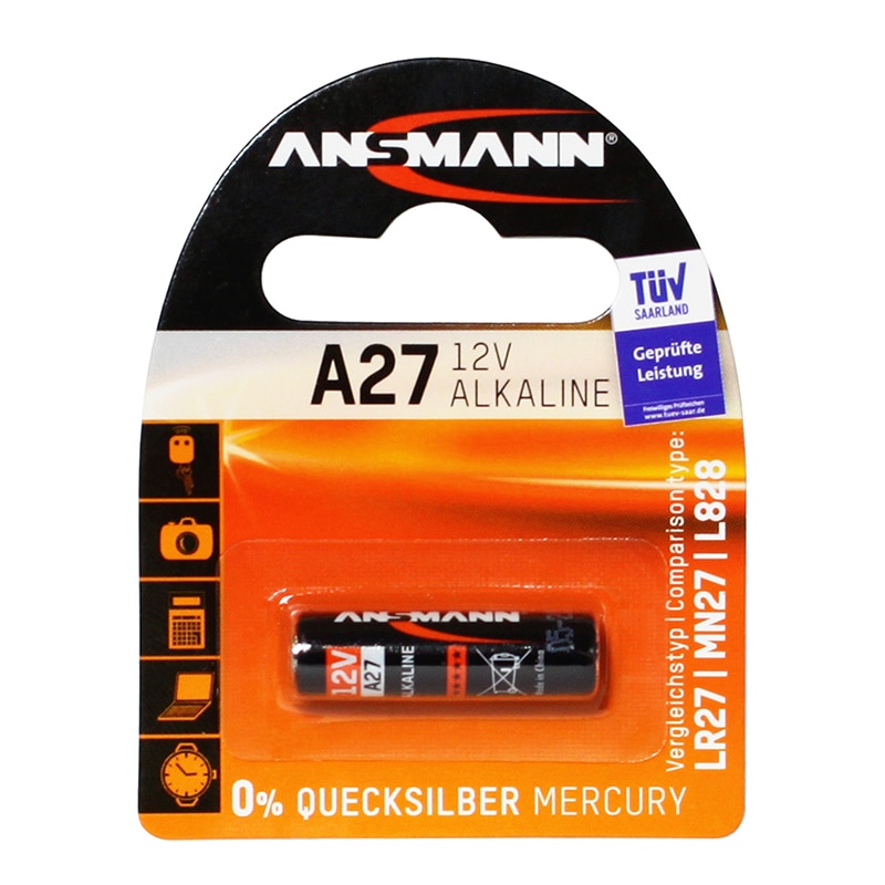 A27 12V Alkaline Button Battery Blister of 1 Battery World