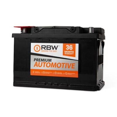 DIN66RHRBW 12V 600CCA 110RC RBW Auto Battery 57413MF-RBW - Battery World