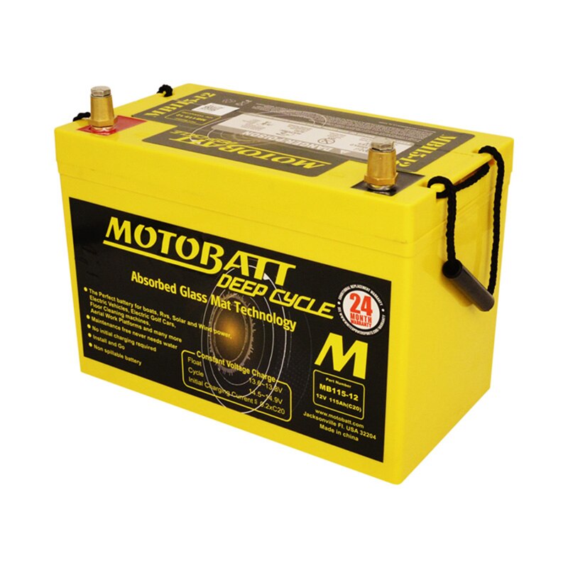 MBDC115 12V 115Ah Motobatt Deep Cycle Battery Battery World