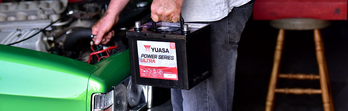 Flat Car Battery Replacement Yuasa