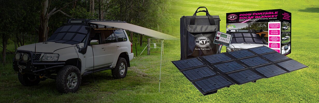 KT Solar 200W Portable Folding Solar Kit