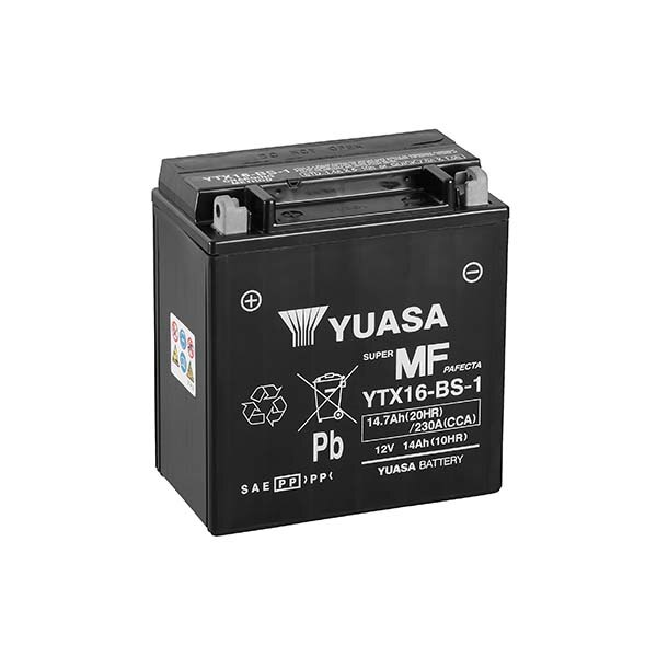 thumbnail image 2 of Mighty Max YTX16-BS Motorcycle Battery For Kawasaki Vulcan 1500 & Other Models - 12V 14AH 2 of 14