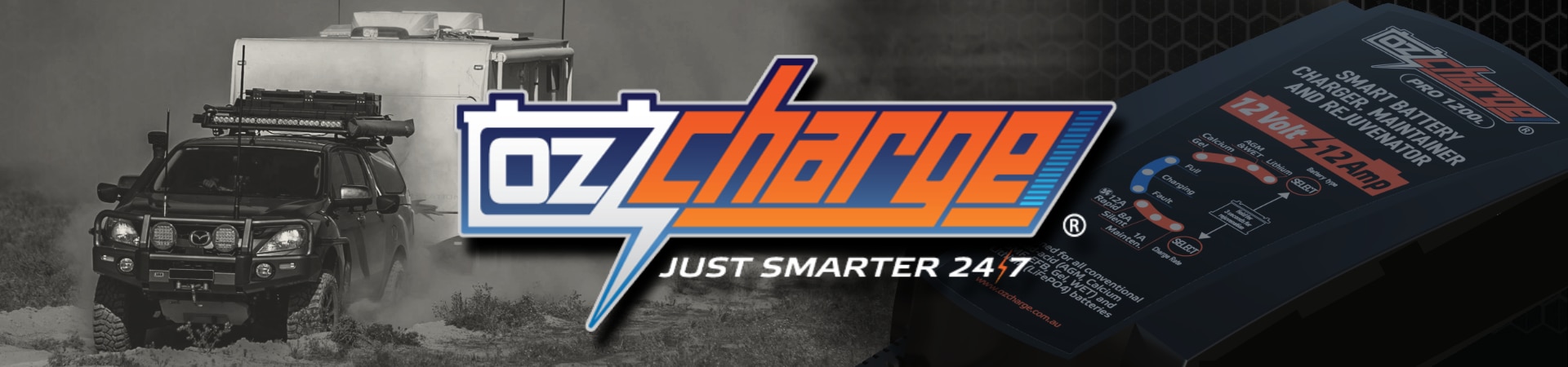 OzCharge professional-grade battery charging and jump starter solutions