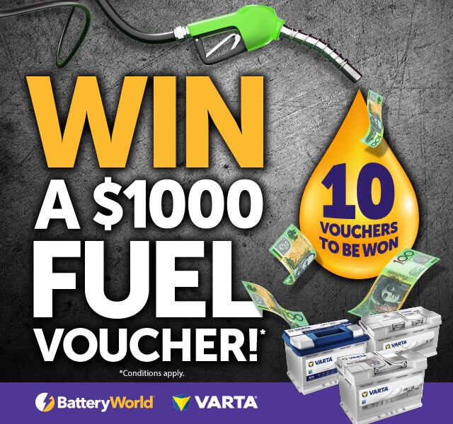Win A 1000 Fuel Voucher Battery World