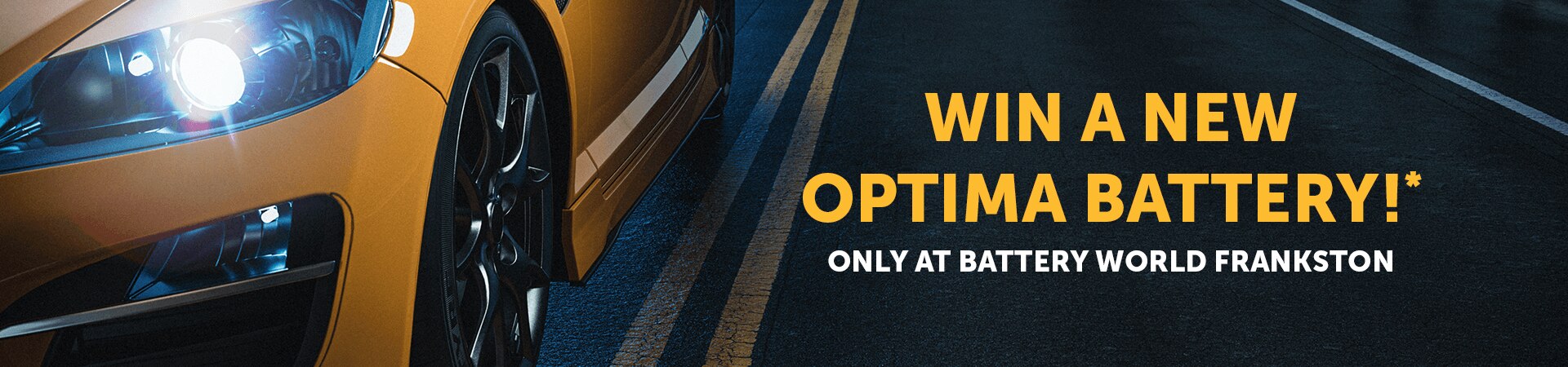 Win a new Optima Battery!