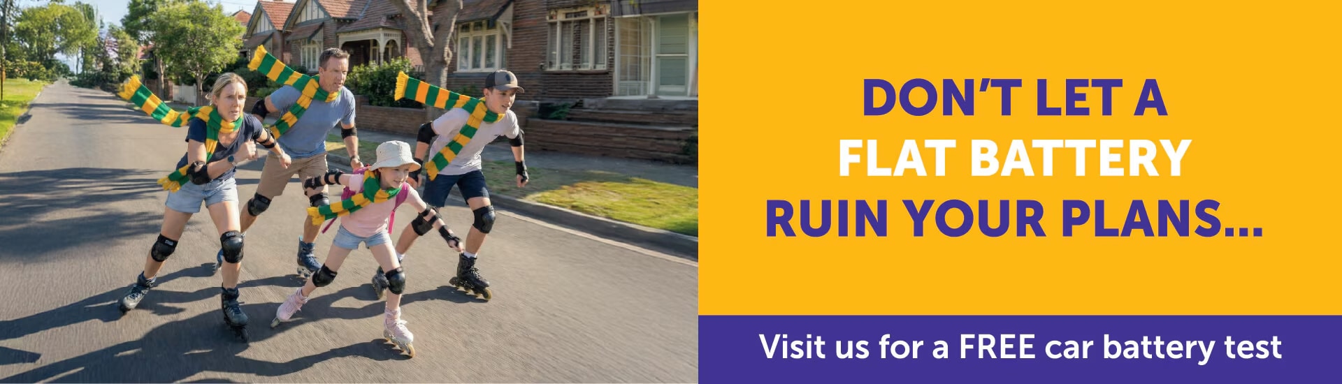 Don't let a flat battery ruin your plans