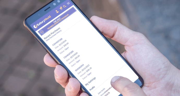 Digital Receipts & Order History