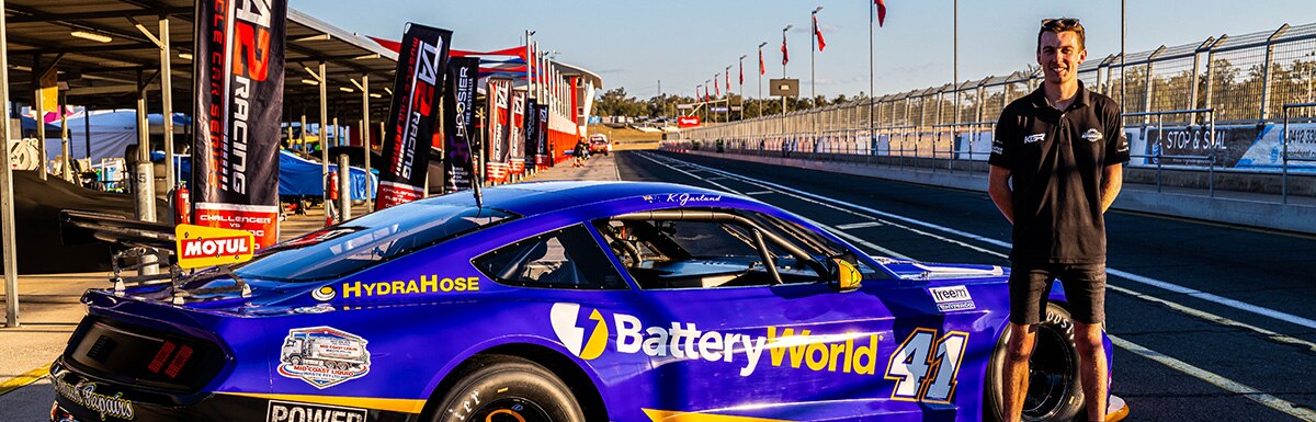 Kody Garland and the Battery World car