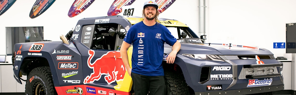 Toby Price Unveils World-First Mitsubishi Triton Inspired Trophy Truck
